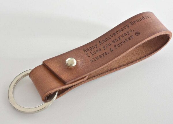 Leather keyring TA 042-3